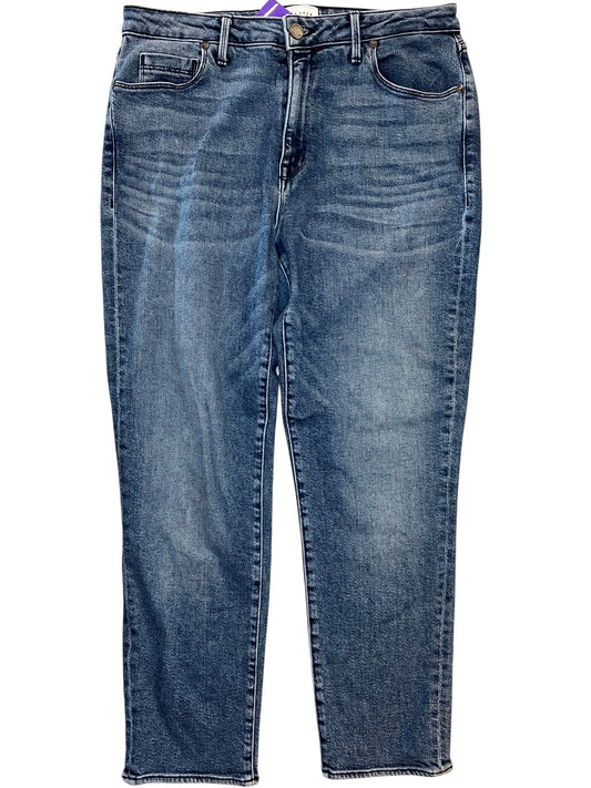 Jeans Straight By Parker Smith In Blue Denim, Size:12