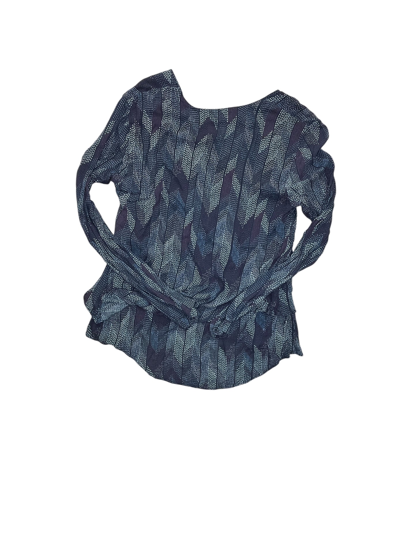 Blouse Ls By Cloth & Stone In Blue, Size:S