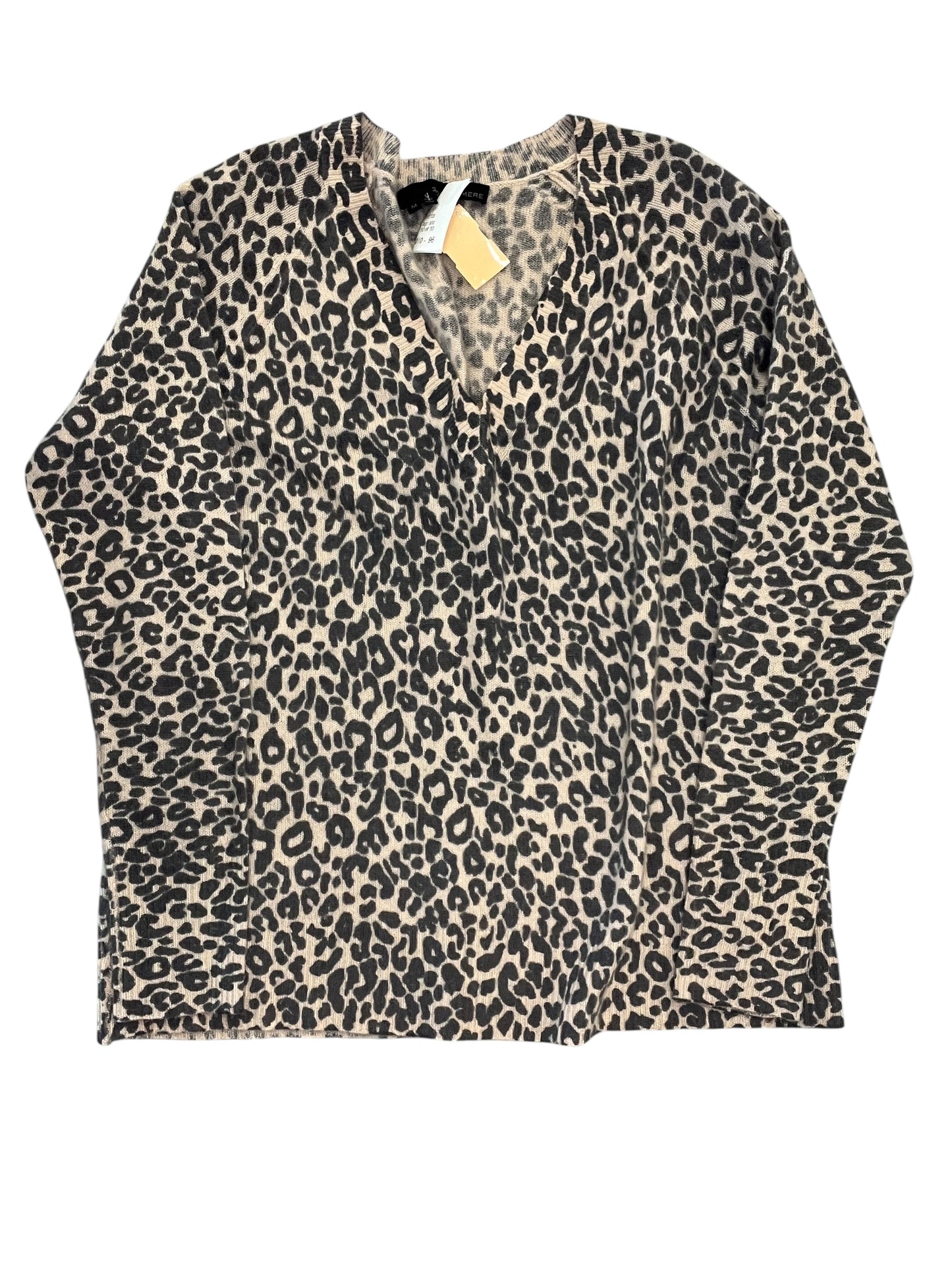 Top Ls By 360Cashmere In Animal Print, Size:M