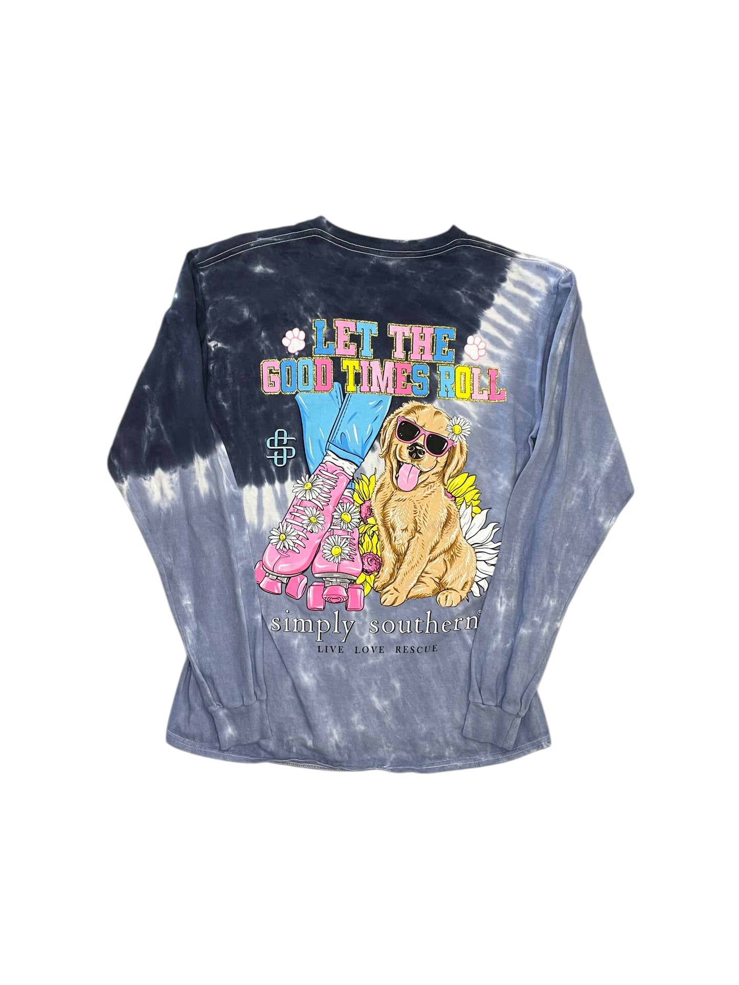 Top Ls By Simply Southern In Tie Dye Print, Size:M