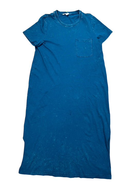 Dress Casual Midi By Time And Tru In Blue, Size:L