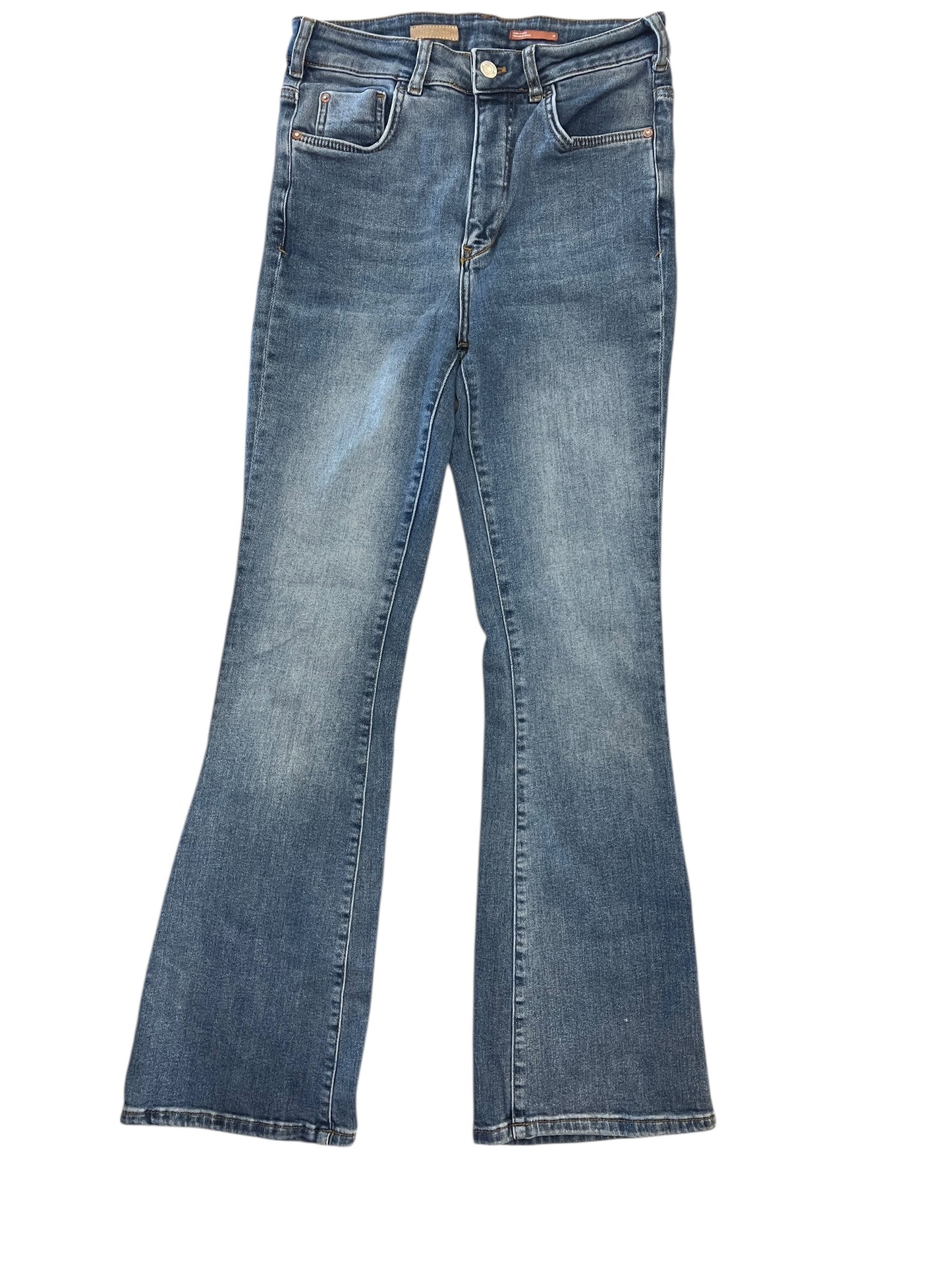 Jeans Boot Cut By Pilcro In Blue Denim, Size:4