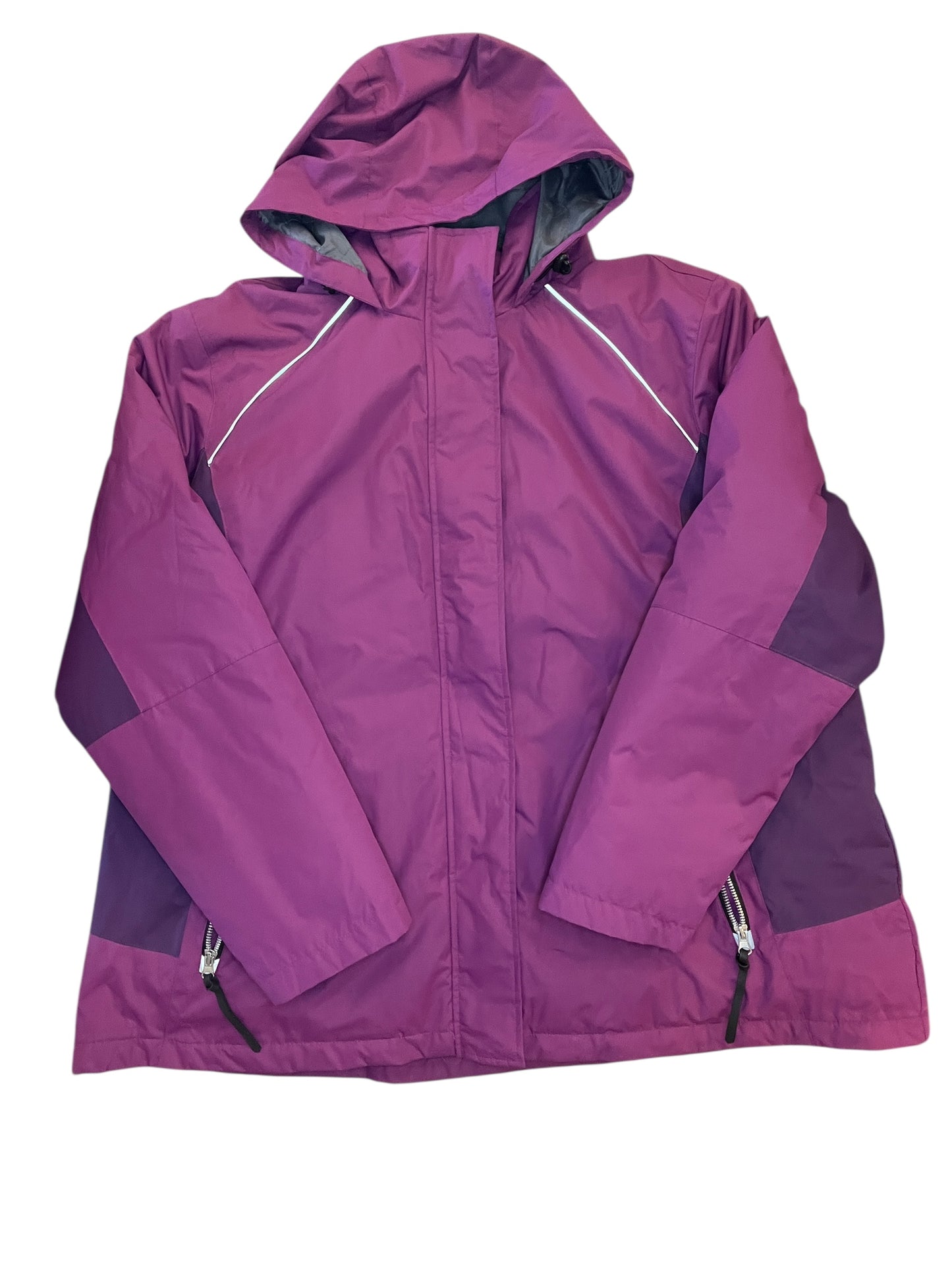Coat Puffer & Quilted By Free Country In Purple, Size:2X