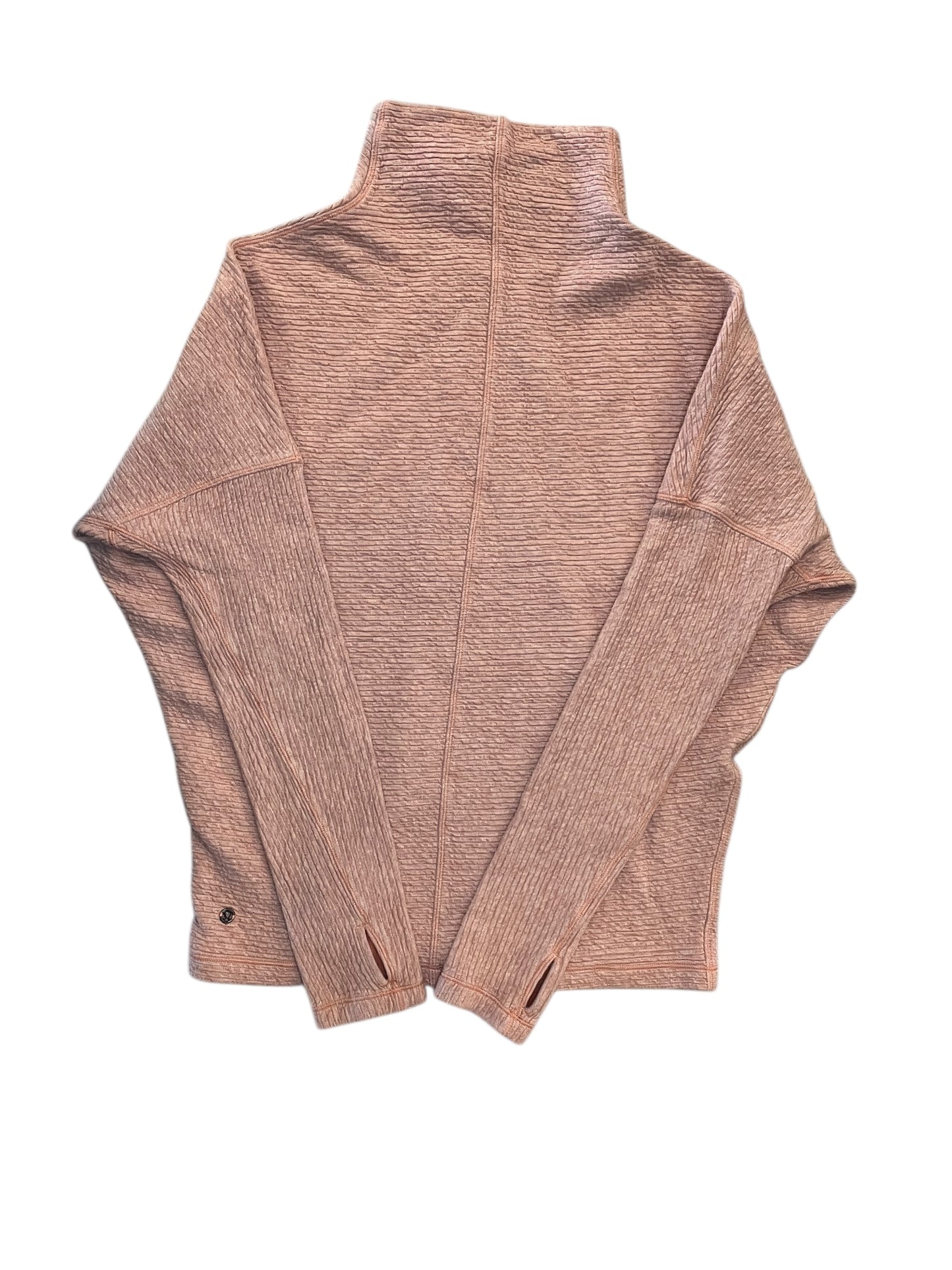 Athletic Top Ls Collar By Lululemon In Pink, Size:S
