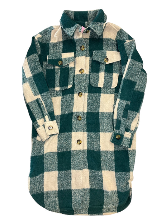 Jacket Shirt By Avec Les Filles In Teal, Size:L