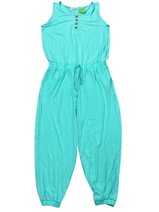 Jumpsuit By Zenana Outfitters In Blue, Size:2X