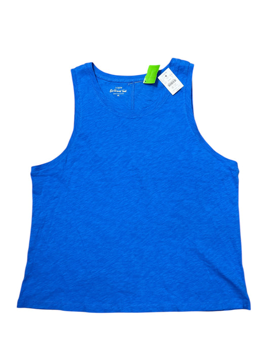 Tank Top By J. Crew In Blue, Size:Xl