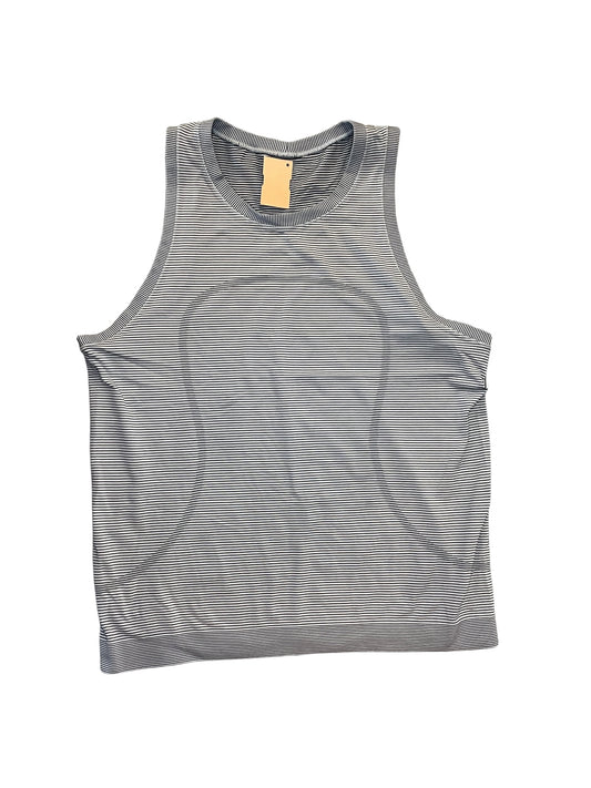 Athletic Tank Top By Lululemon In Striped Pattern, Size:L