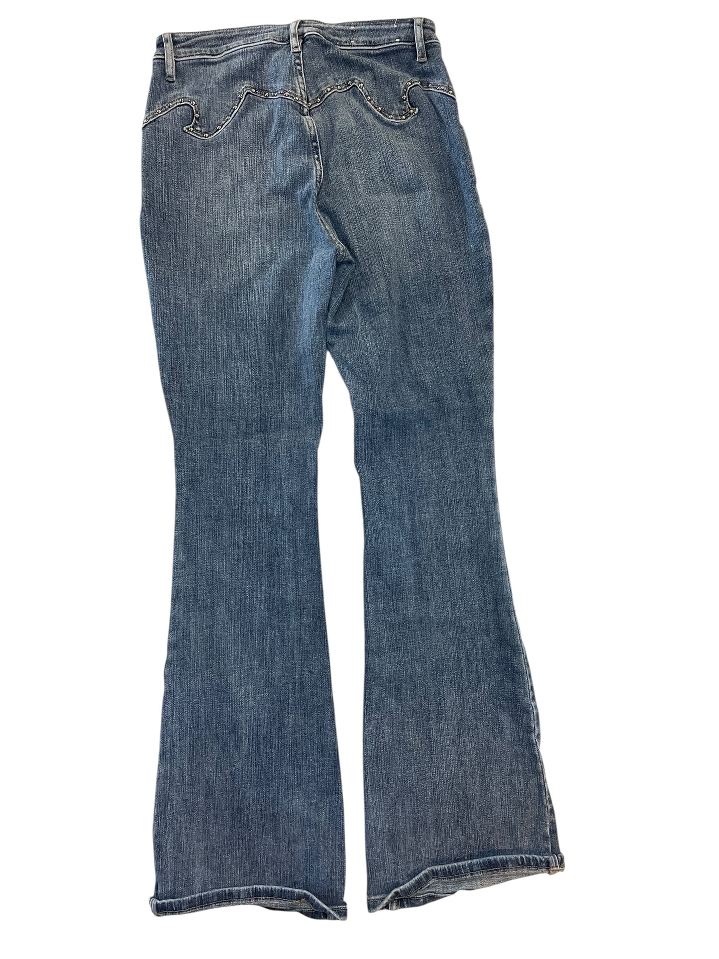 Jeans Flared By   Clothes Mentor In Blue Denim, Size:10