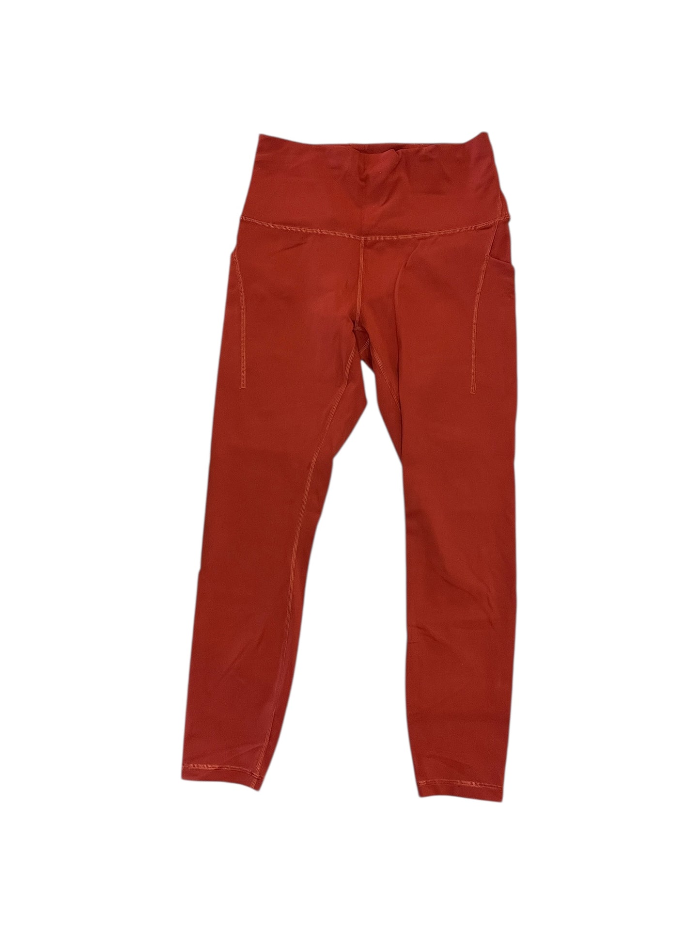 Athletic Leggings By Lululemon In Red, Size:M