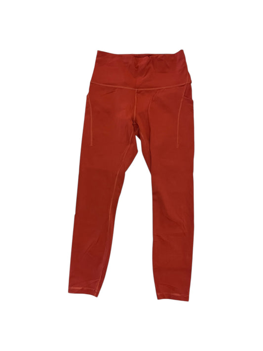 Athletic Leggings By Lululemon In Red, Size:M