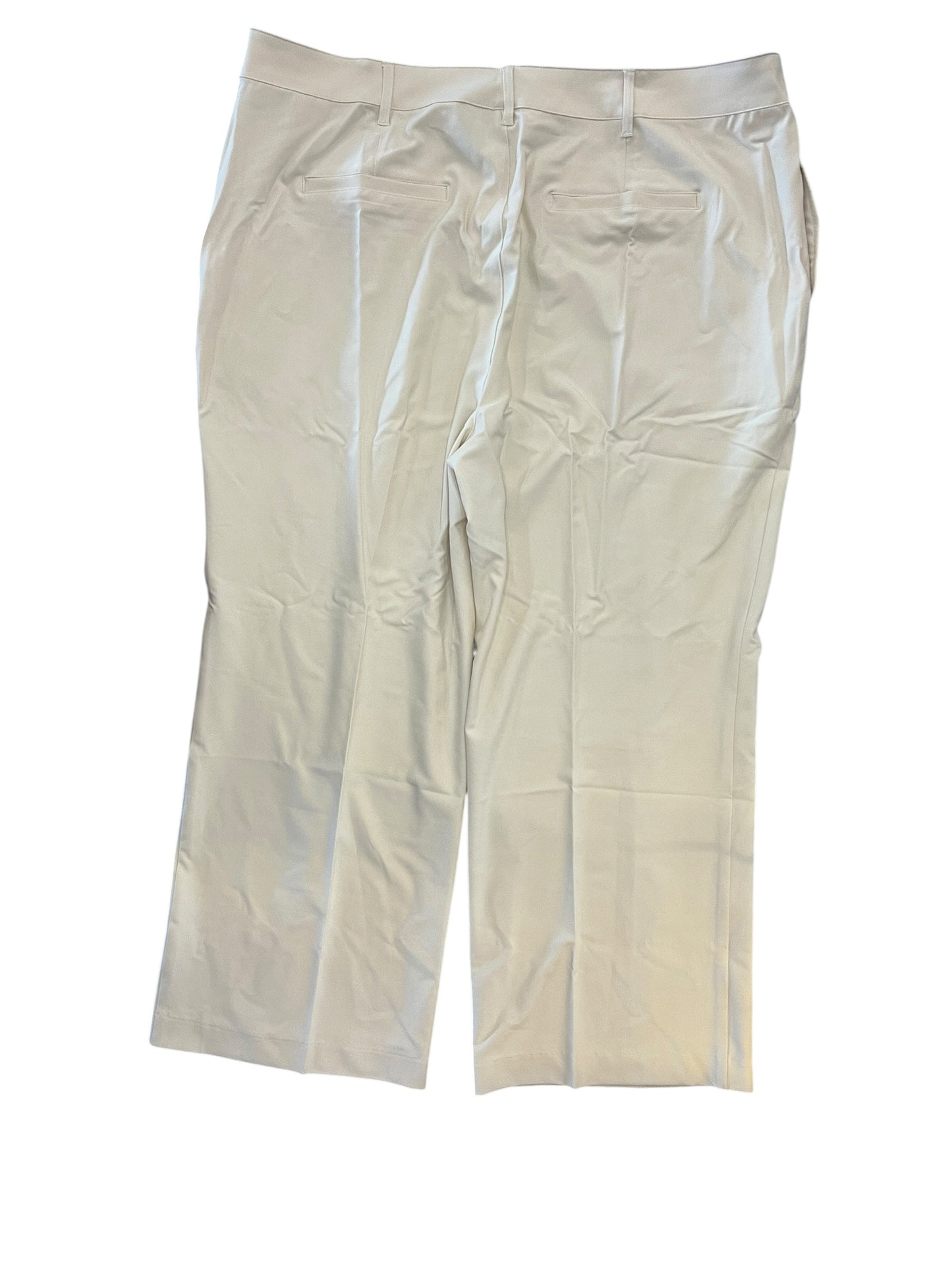 Pants Wide Leg By Clothes Mentor In Cream, Size:2X