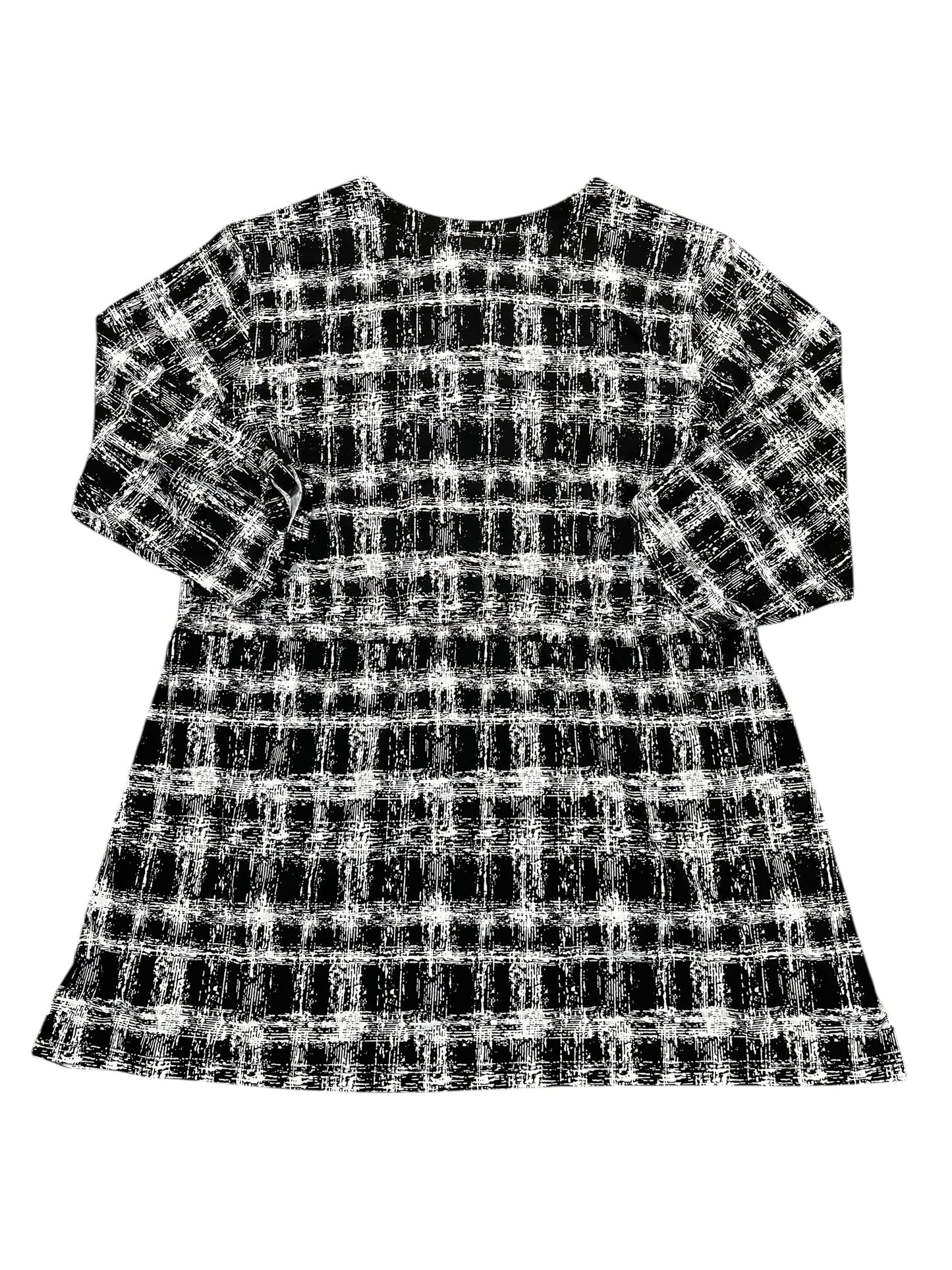Top Ss By Cj Banks In Black & White, Size:3X