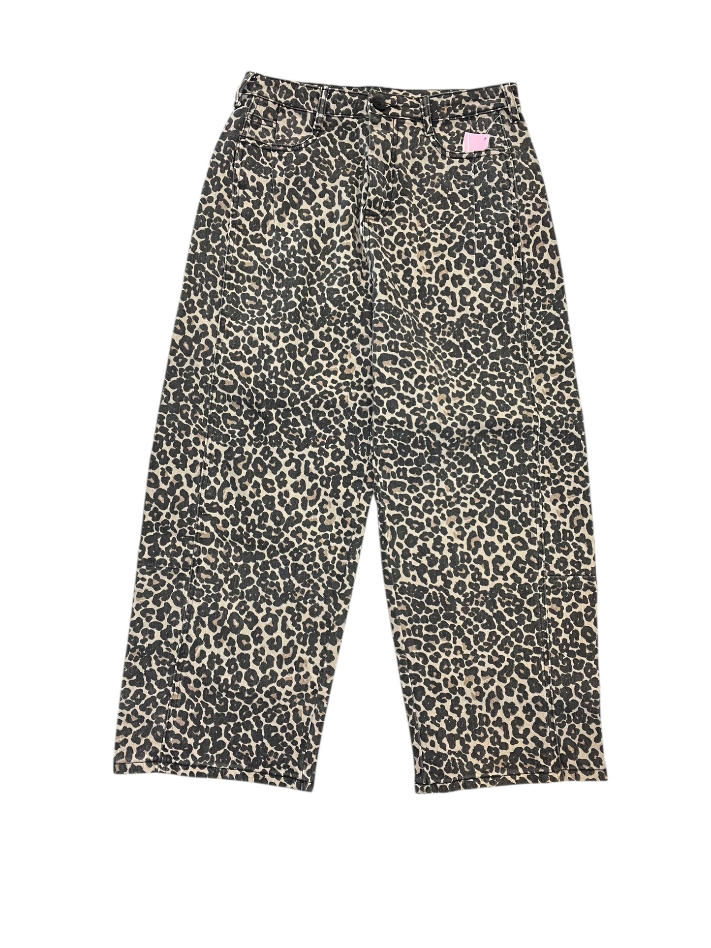 Pants Wide Leg By Miou Muse In Leopard Print, Size:M