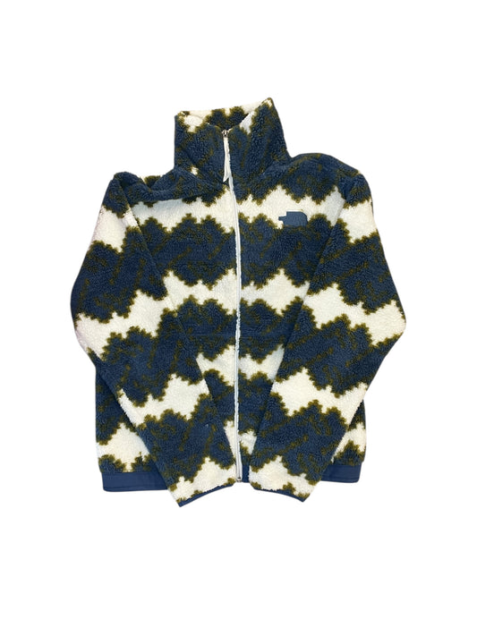 Jacket Faux Fur & Sherpa By The North Face In Blue & Cream, Size:S