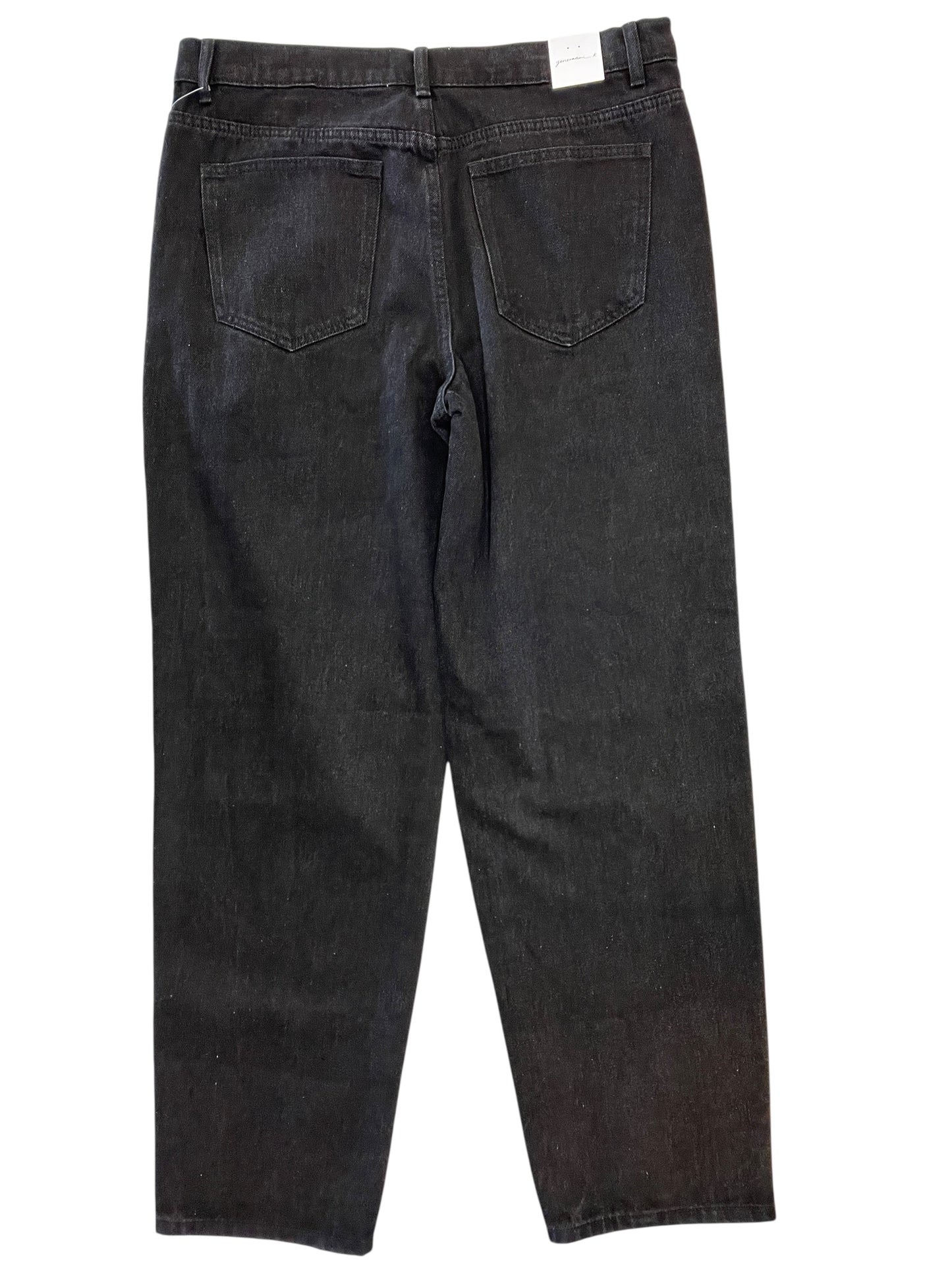 Jeans Straight By Clothes Mentor In Black Denim, Size:16