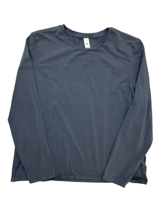 Athletic Top Ls Crewneck By Lululemon In Grey, Size:Xl