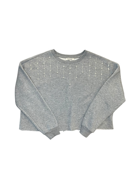 Sweatshirt Crewneck By Francesca’S In Grey, Size:M