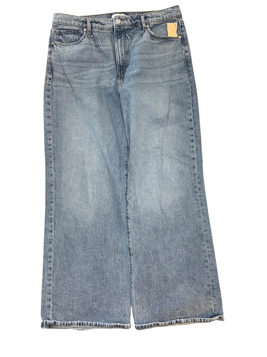 Jeans Wide Leg By Loft In Blue Denim, Size:12