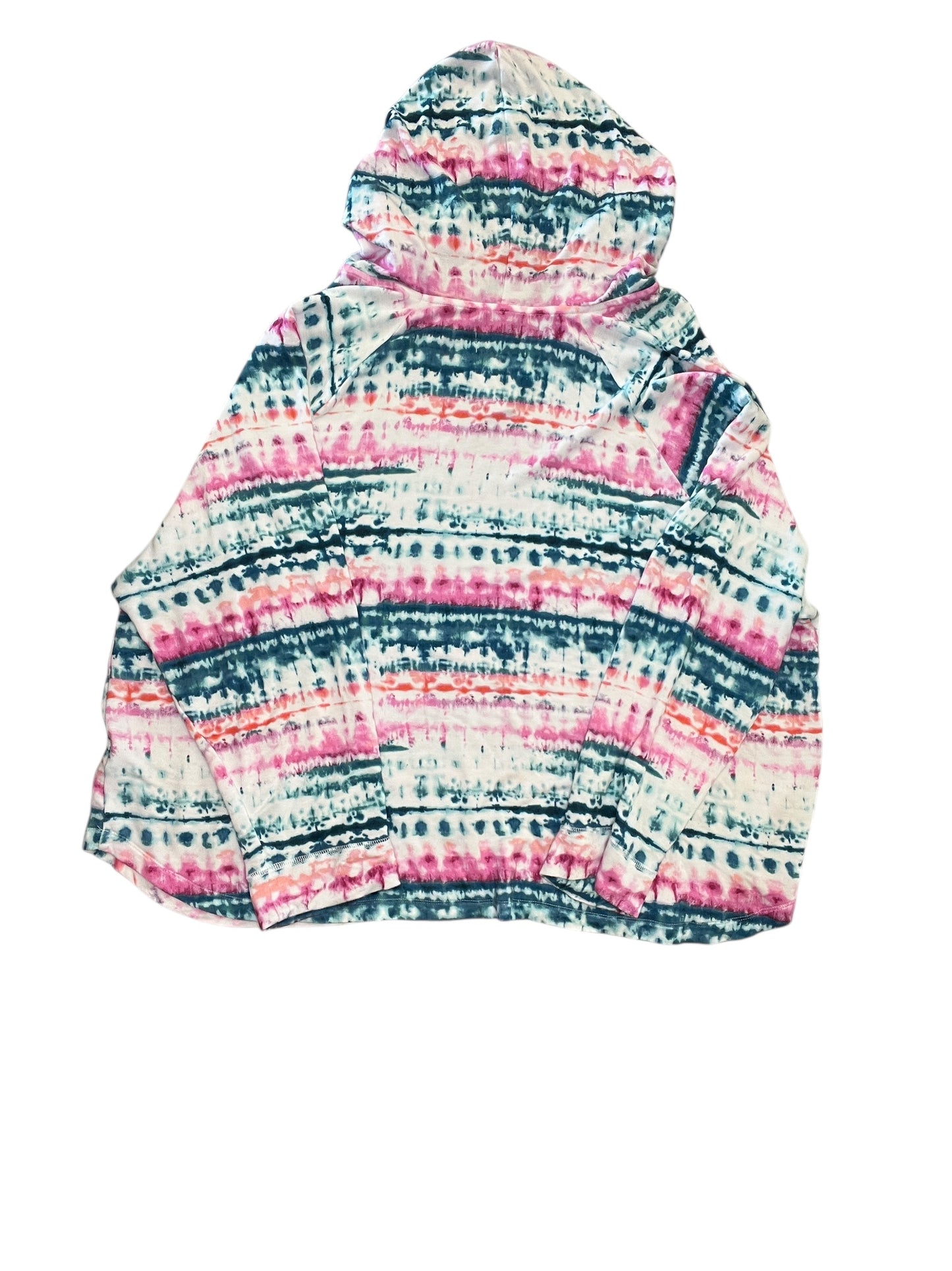 Sweatshirt Hoodie By Koolaburra By Ugg In Tie Dye Print, Size:3X
