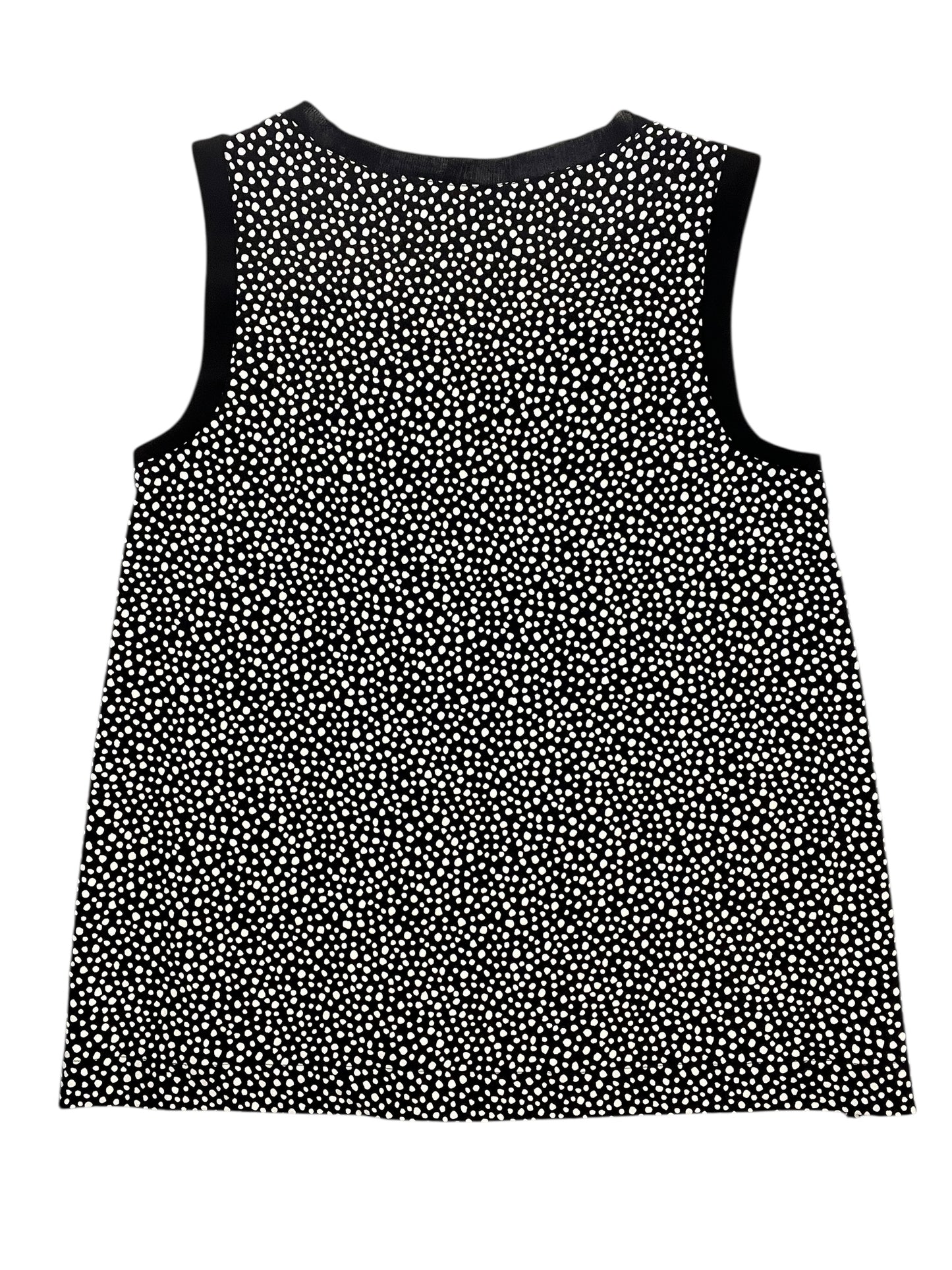 Blouse Sleeveless By Jones New York In Black & White, Size:M