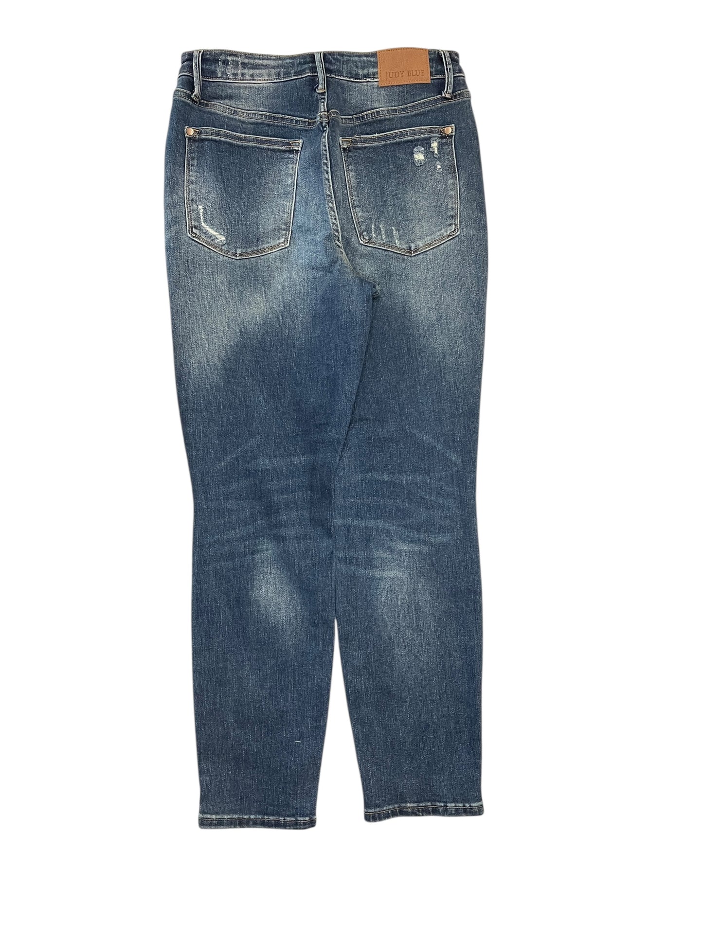 Jeans Straight By Judy Blue In Blue Denim, Size:10
