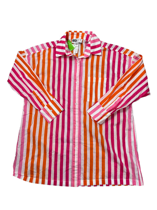 Top Ls By Beach Riot In Orange & Pink, Size:Xl