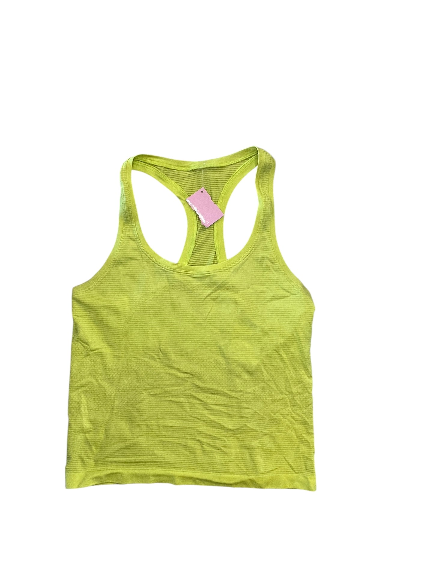 Athletic Tank Top By Lululemon In Yellow, Size:M