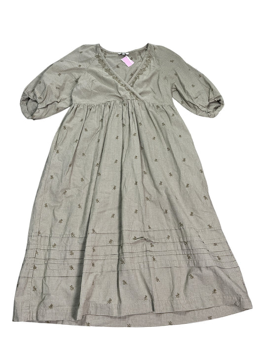 Dress Casual Midi By Madewell In Green, Size:M