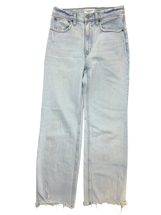 Jeans Wide Leg By Abercrombie And Fitch In Blue, Size:4