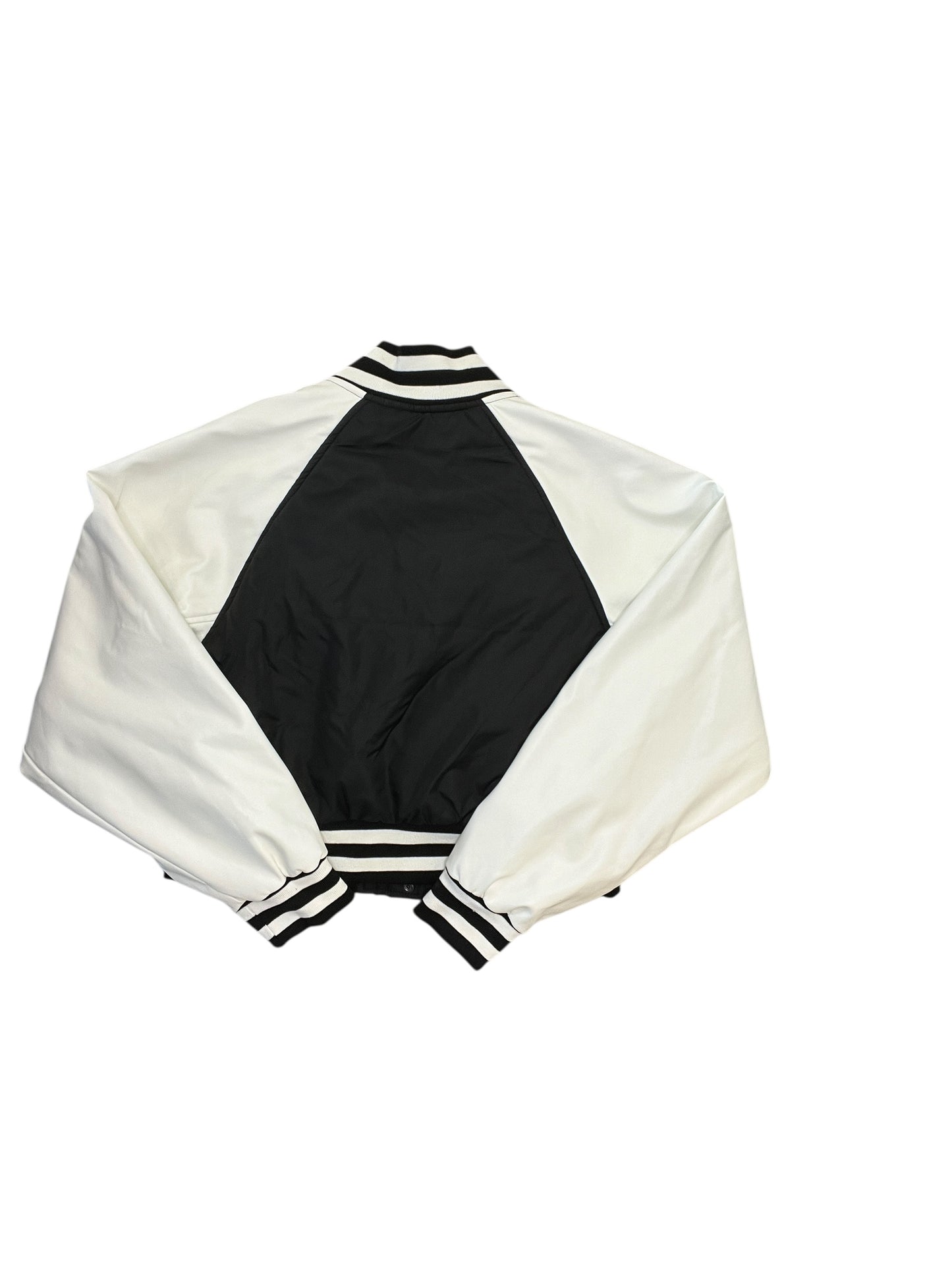 Jacket Puffer & Quilted By Clothes Mentor In Black & White, Size:M