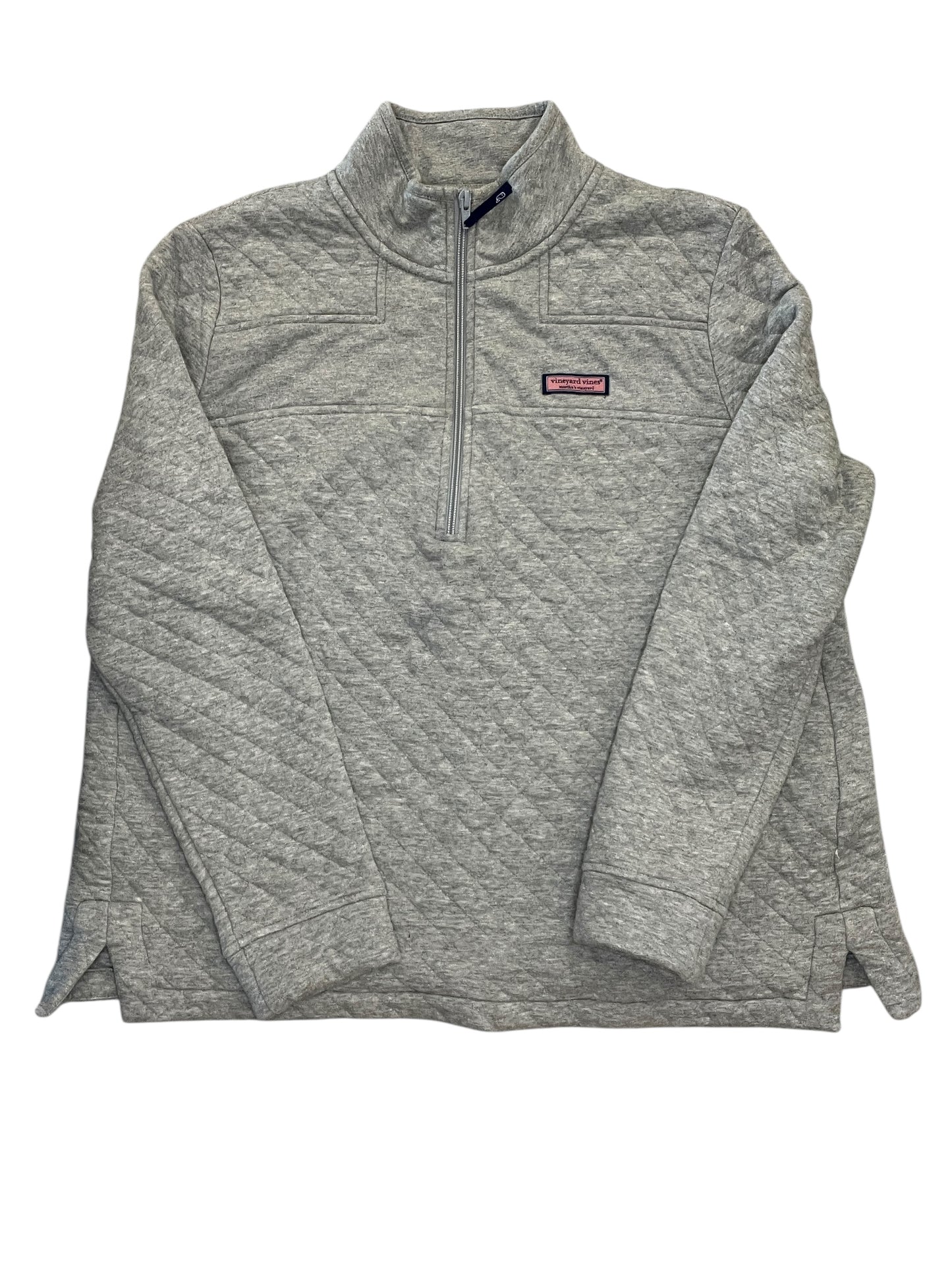 Sweatshirt Collar By Vineyard Vines In Grey, Size:Xl