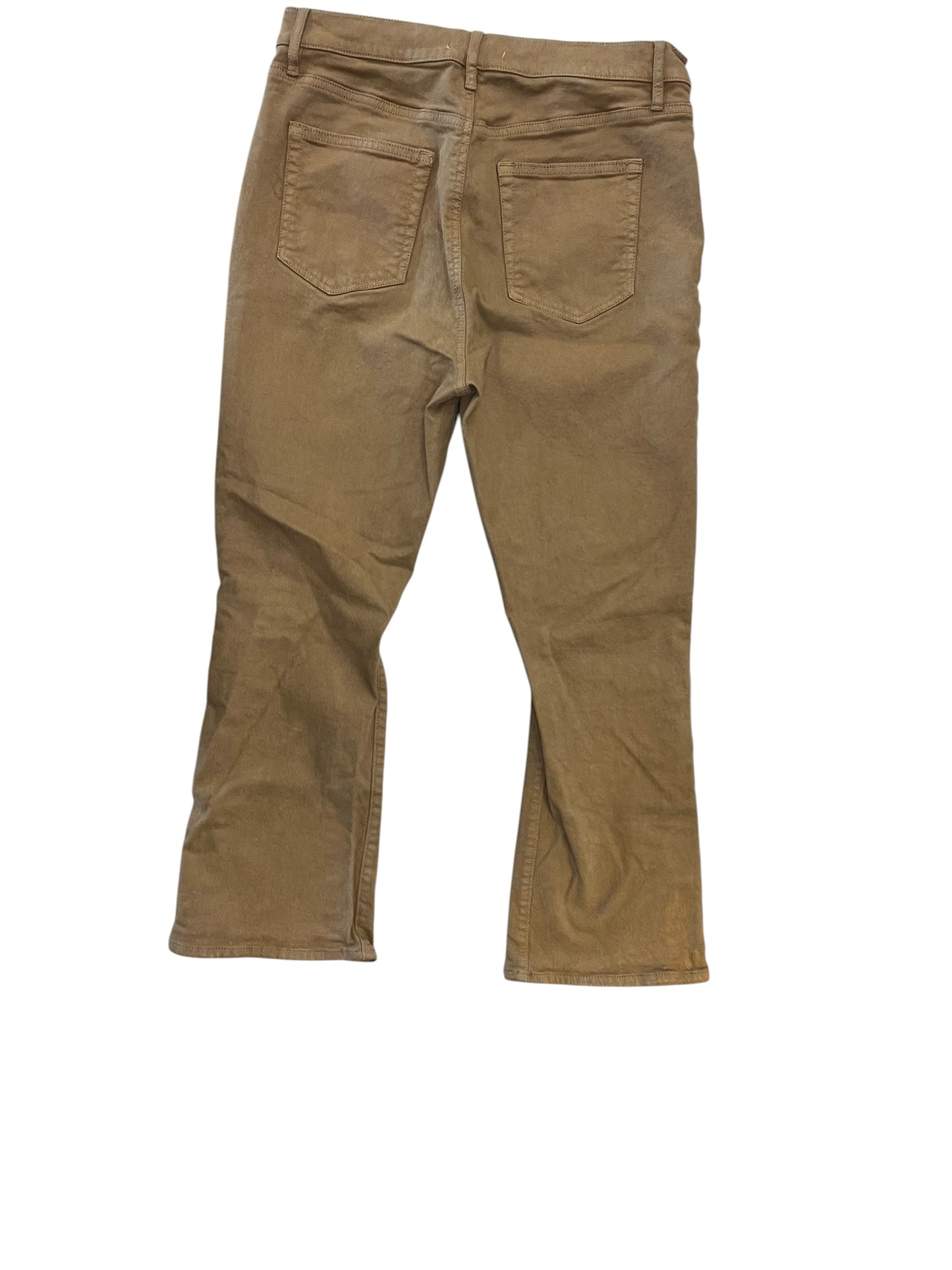 Jeans Wide Leg By Loft In Brown Denim, Size:10