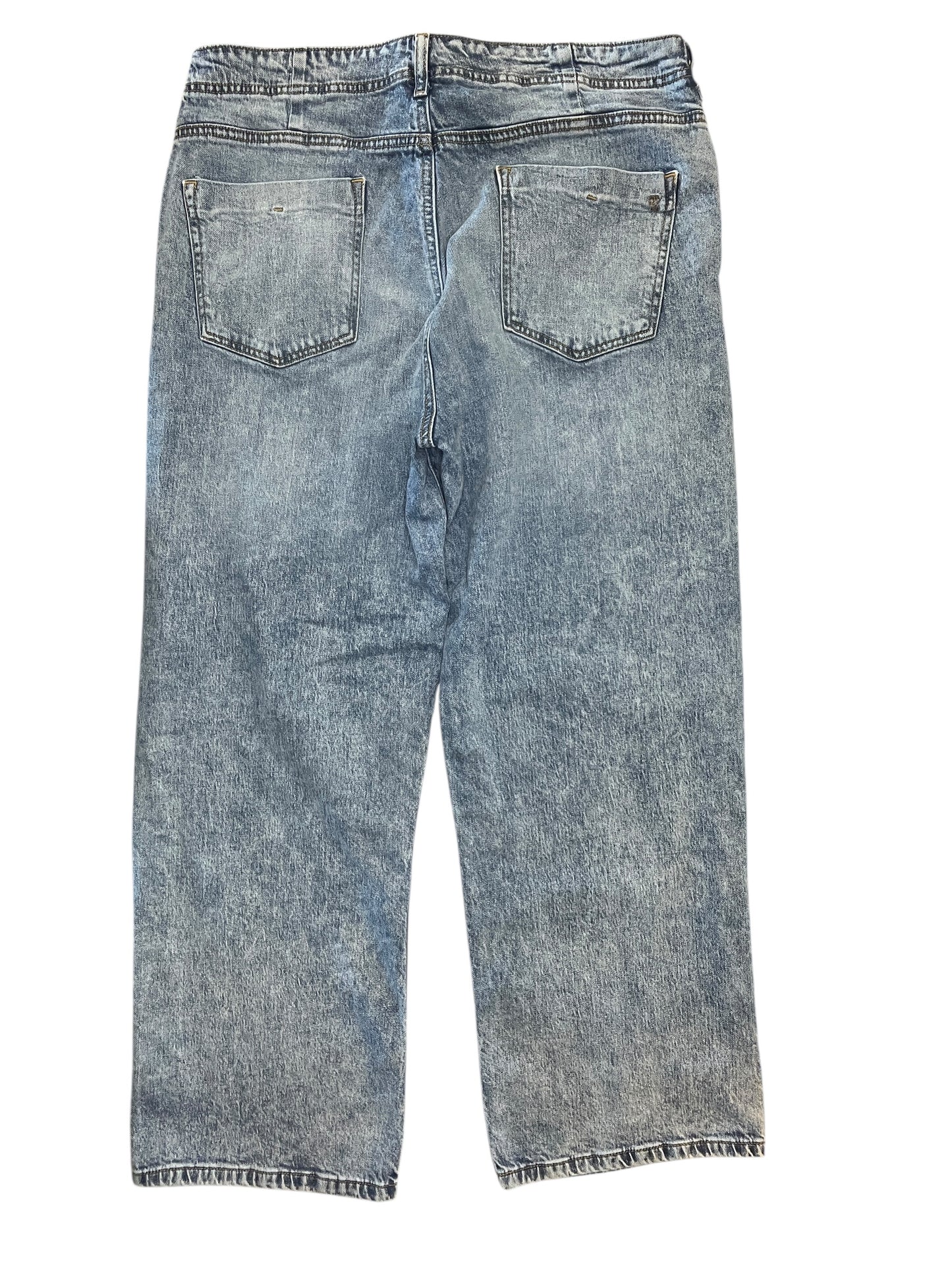 Jeans Wide Leg By Pilcro In Blue Denim, Size:14