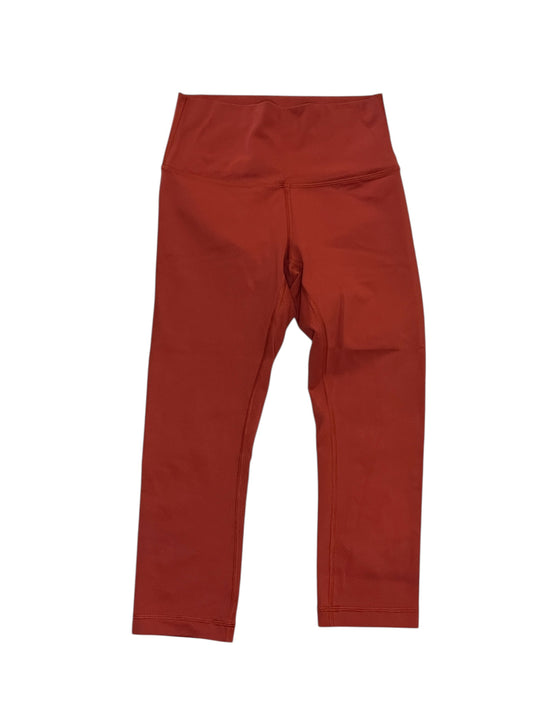 Athletic Leggings By Lululemon In Red, Size:S