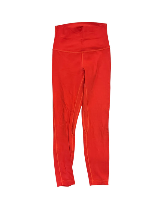 Athletic Leggings By Lululemon In Red, Size:S