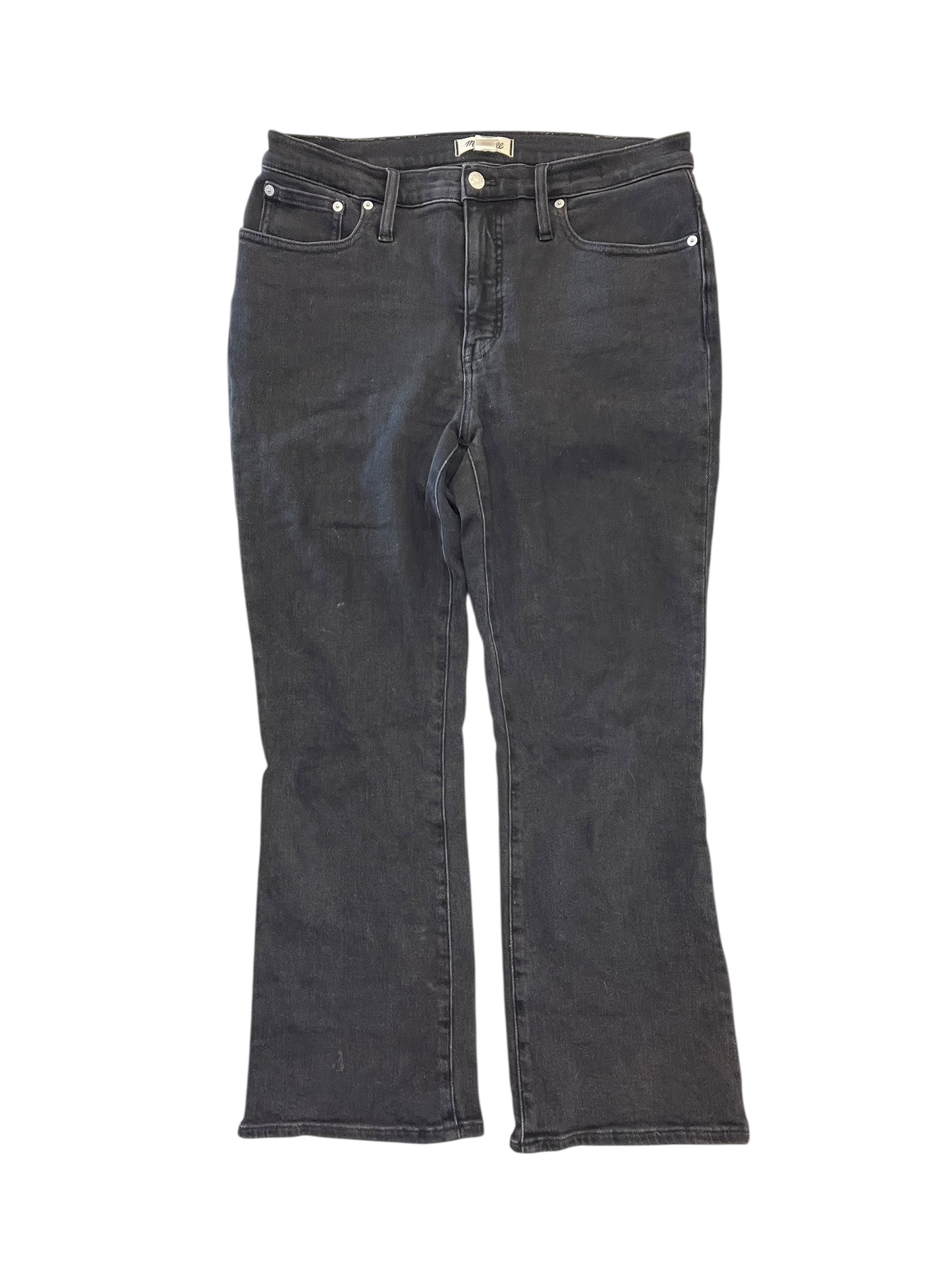 Jeans Wide Leg By Madewell In Black Denim, Size:10