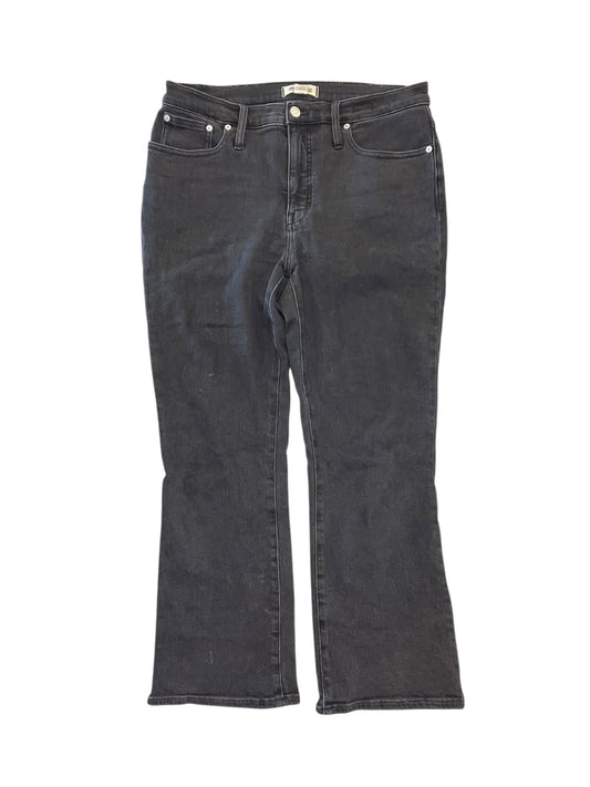 Jeans Wide Leg By Madewell In Black Denim, Size:10