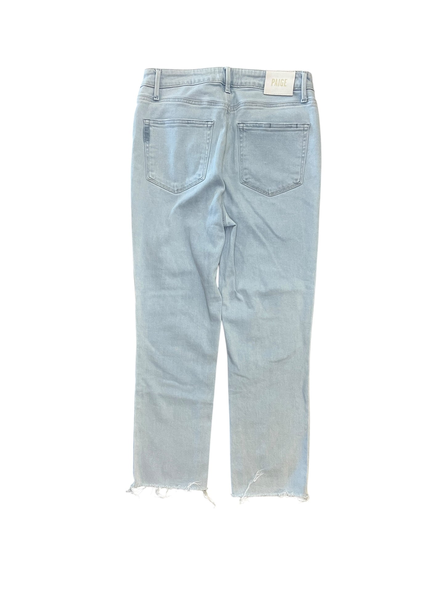 Jeans Straight By Paige In Blue Denim, Size:10