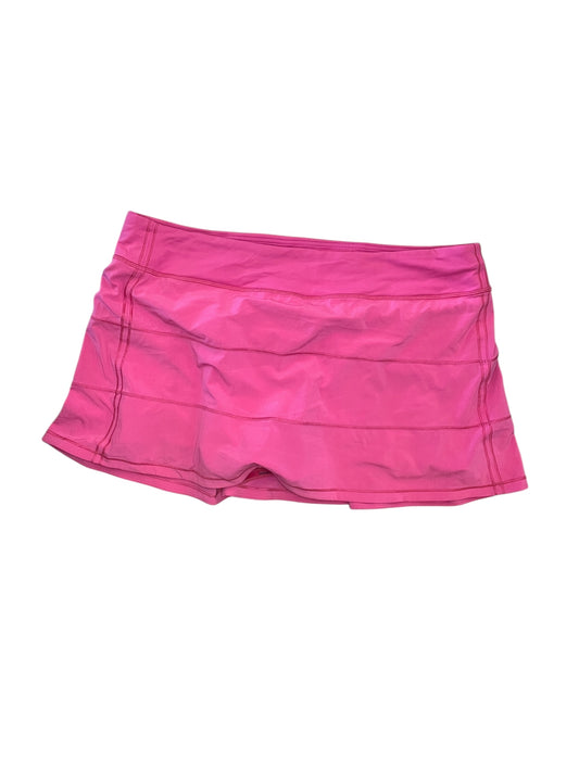 Athletic Skort By Lululemon In Pink, Size:Xl