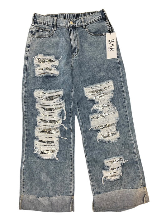 Jeans Wide Leg By Clothes Mentor In Blue Denim, Size:8