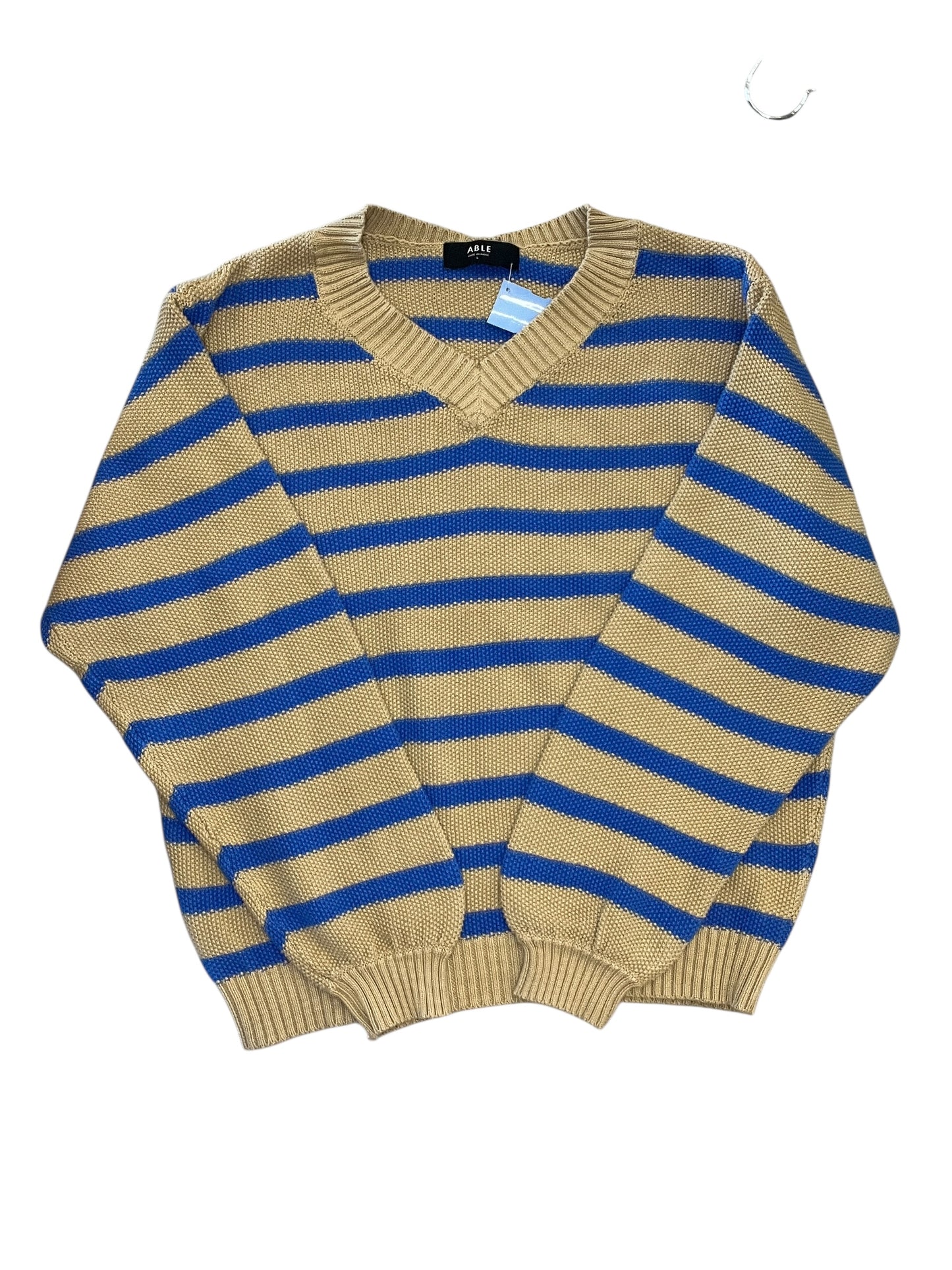 Sweater By Able In Blue & Tan, Size:L
