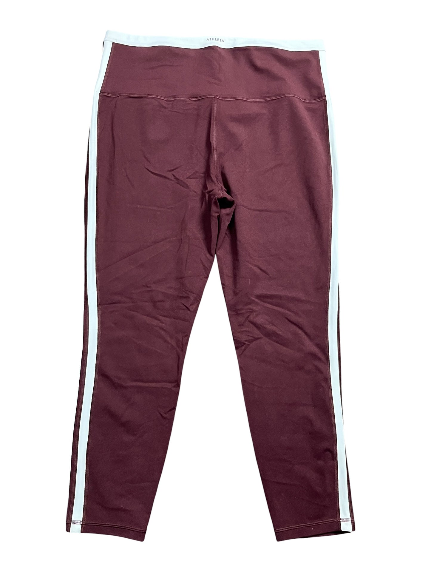 Athletic Leggings By Athleta In Maroon, Size:Xl