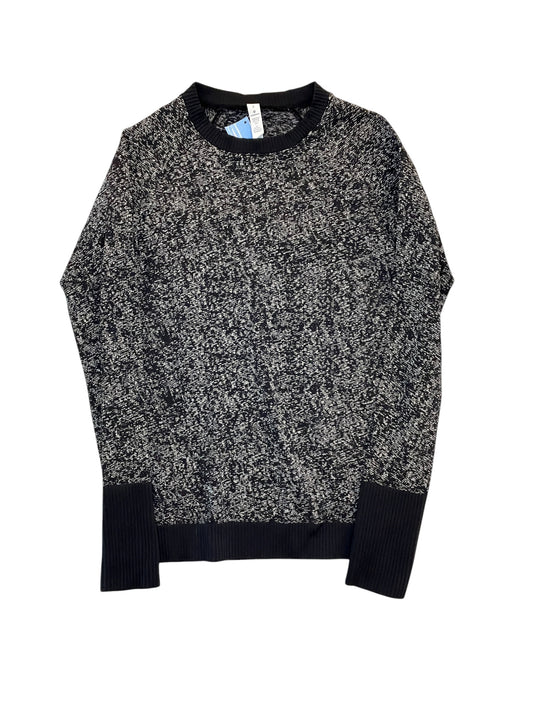 Athletic Top Ls Collar By Lululemon In Black, Size:S