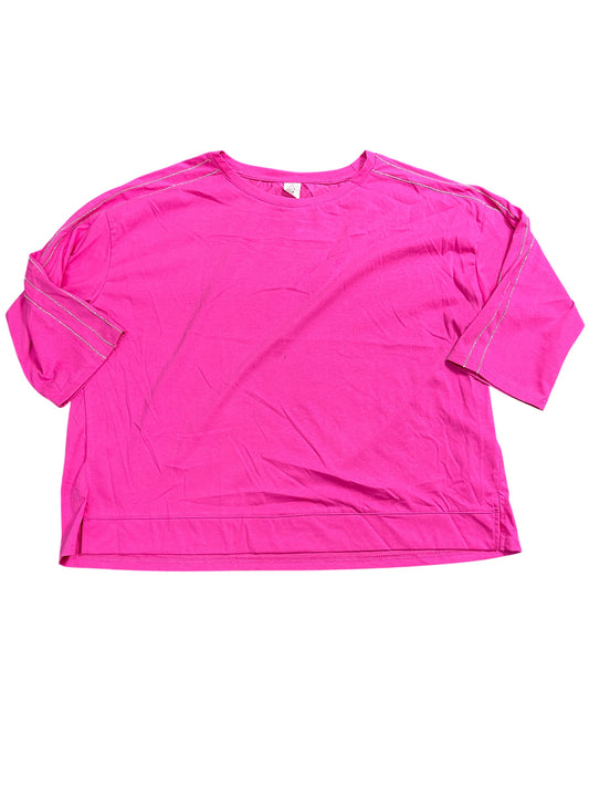 Top Ls By Like Love In Pink, Size:1X