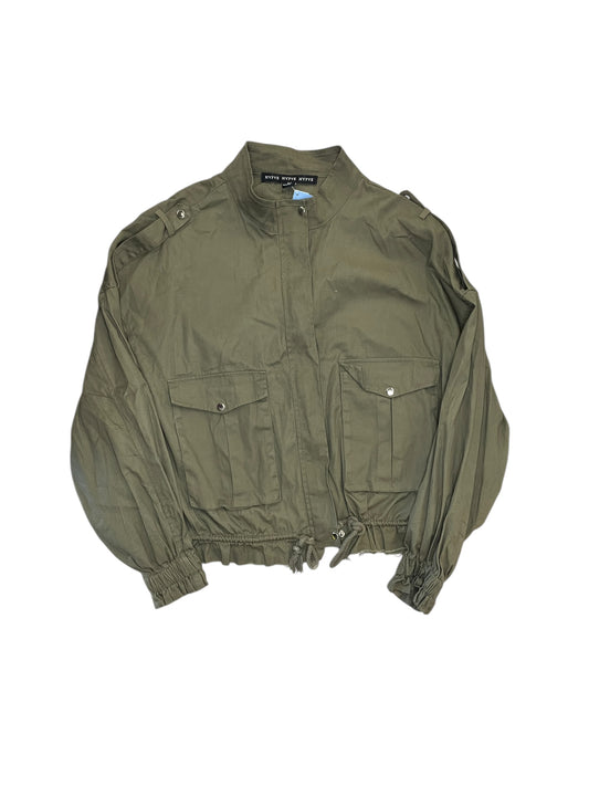 Jacket Moto By Hyfve In Green, Size:L