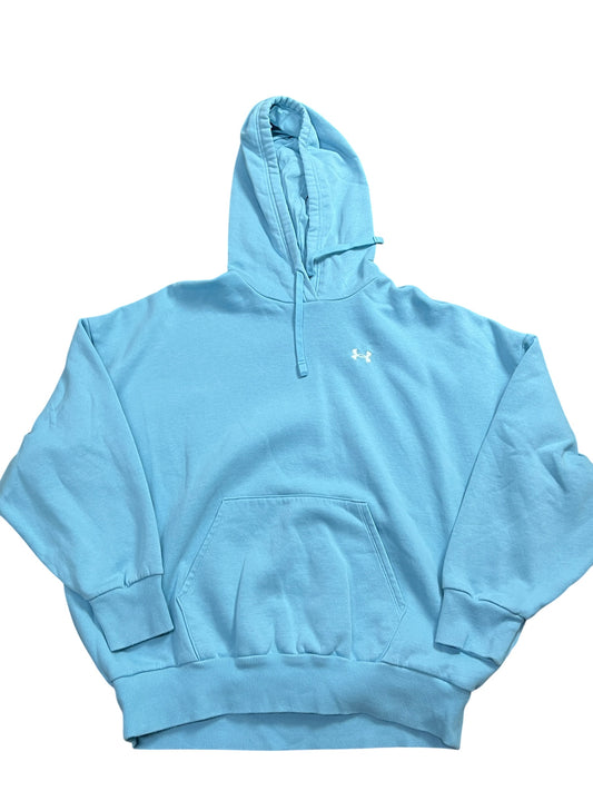 Athletic Sweatshirt Hoodie By Under Armour In Blue, Size:M