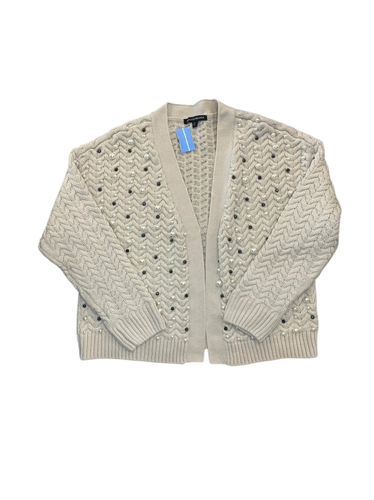 Cardigan By Boston Proper In Cream, Size:L