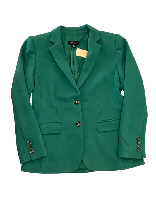 Blazer By Ann Taylor In Green, Size:Sp