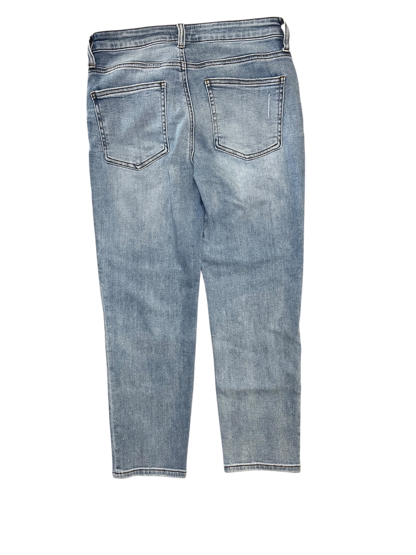 Jeans Straight By Kut In Blue Denim, Size:6